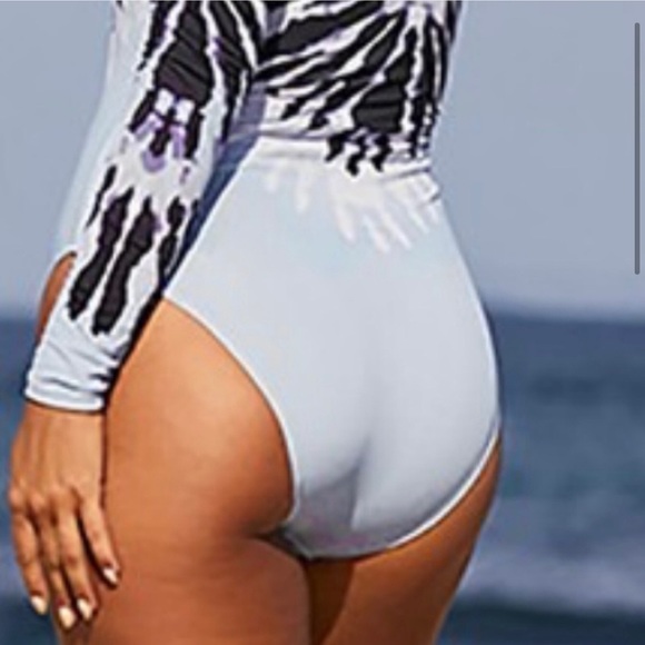 New! Surf Retro tie-dye swimwear one piece zip - Picture 4 of 11